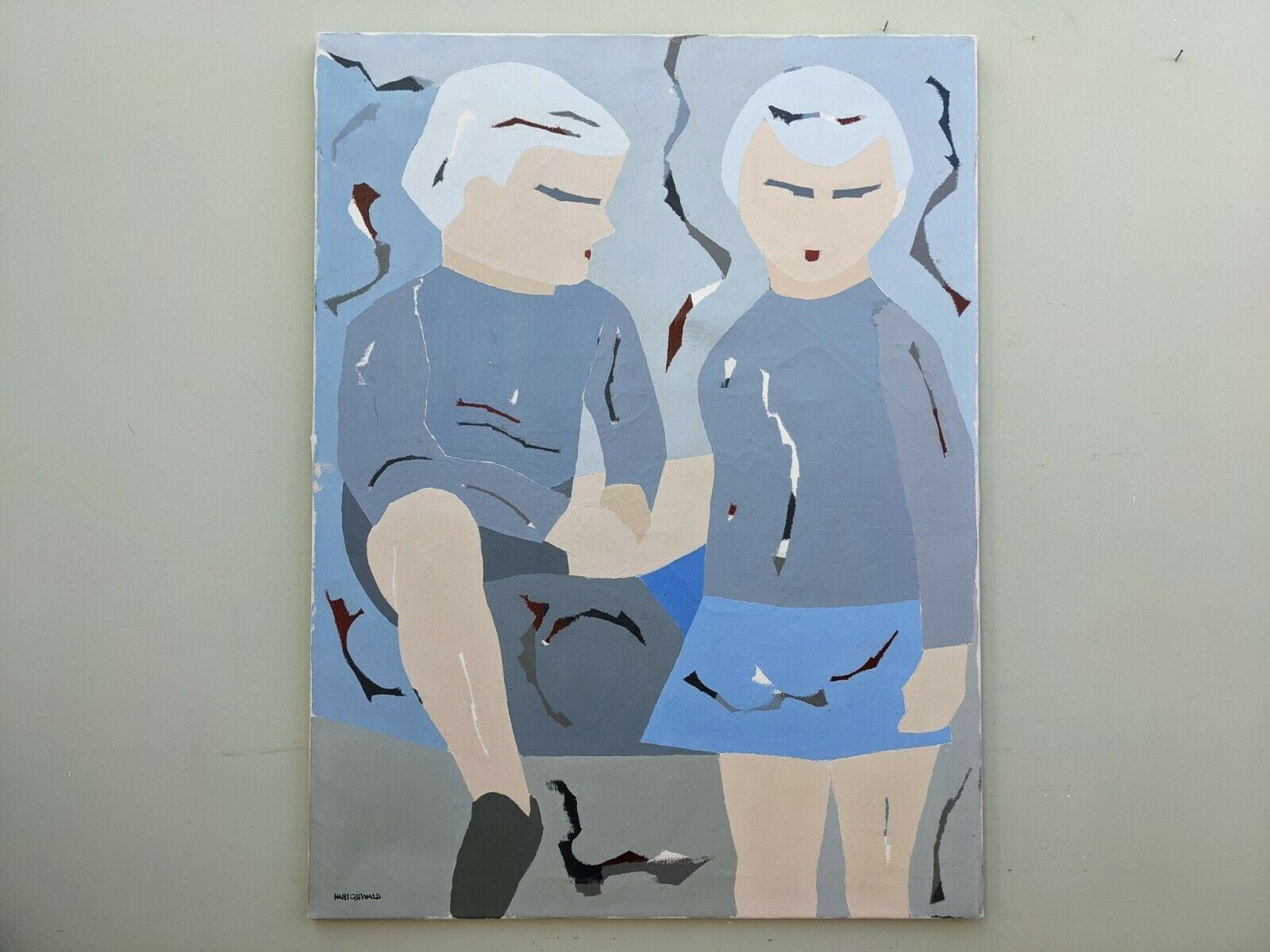 Unframed The Pair Oil Painting