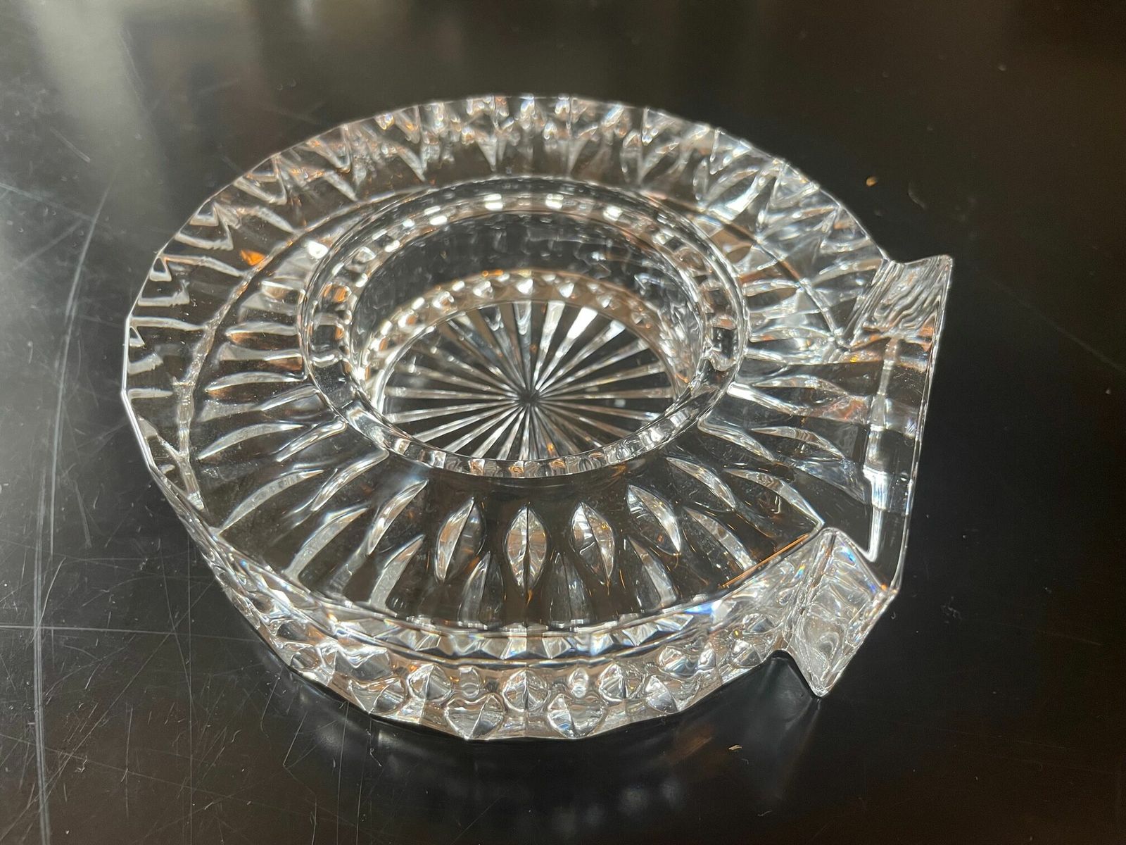 Crystal Ashtray Piece From The 70s photo for sale