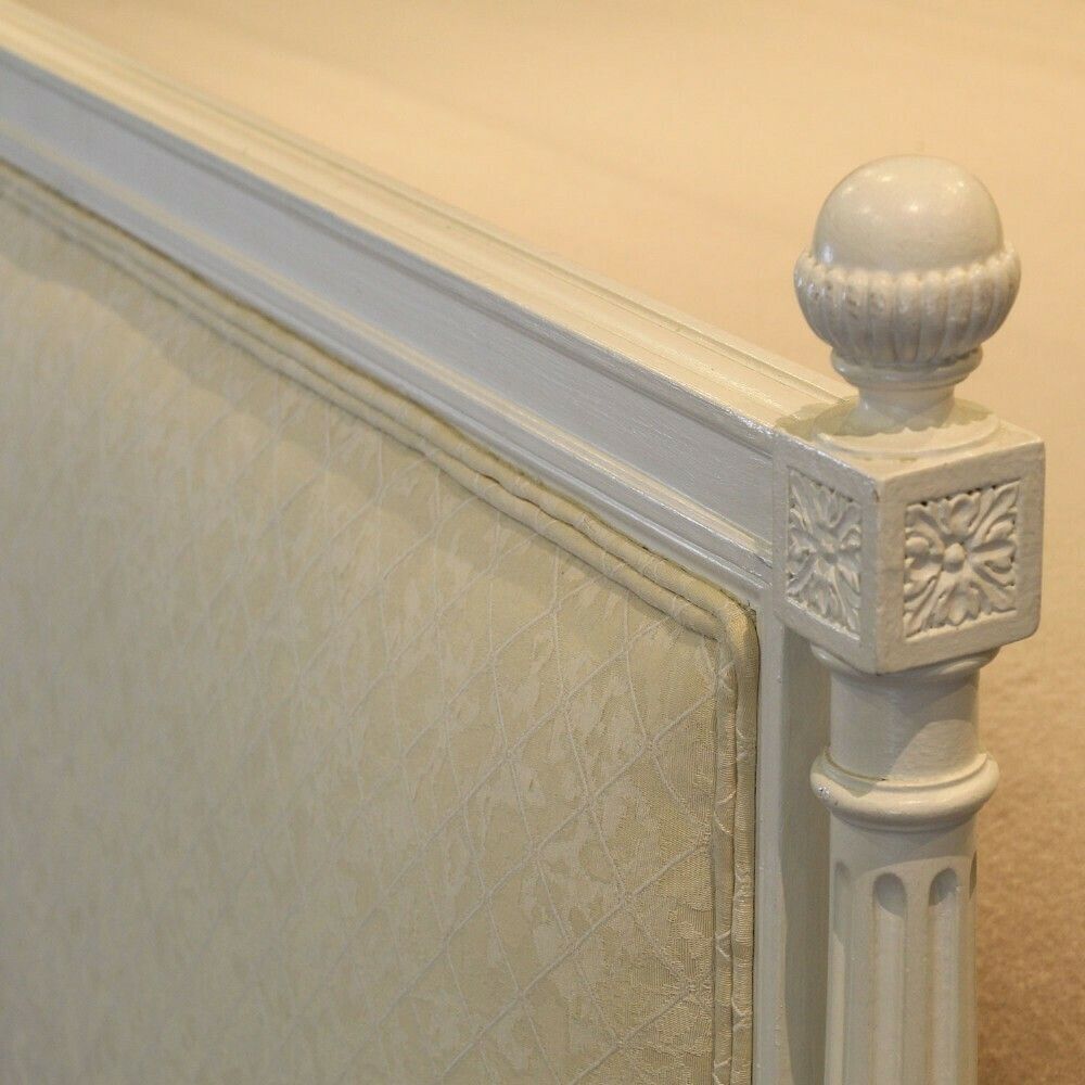 Super King Upholstered Antique Bed (With Base) photo Furniture