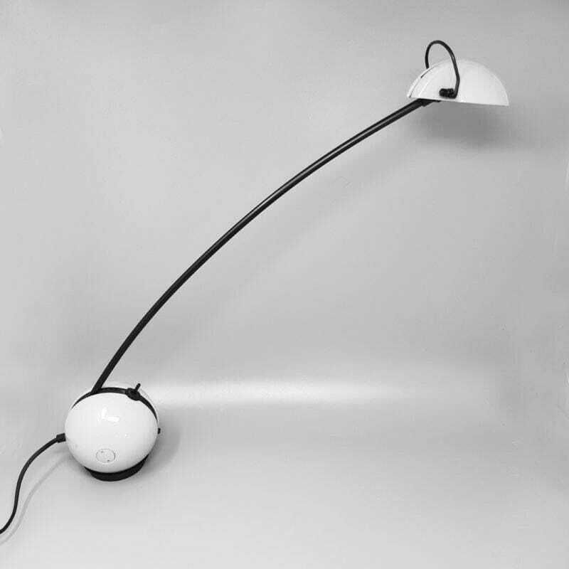 1970s Stunning White Table Lamp "Alina" By Valenti With Box. Made In Italy photo furniture