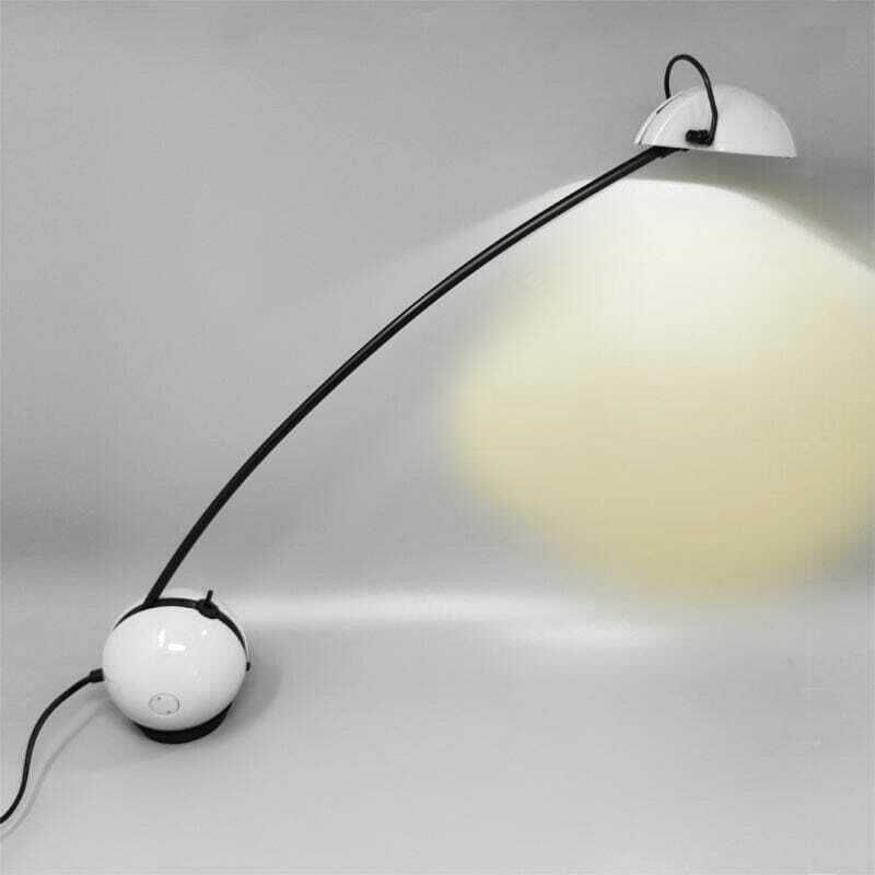 1970s Stunning White Table Lamp "Alina" By Valenti With Box. Made In Italy photo Lighting