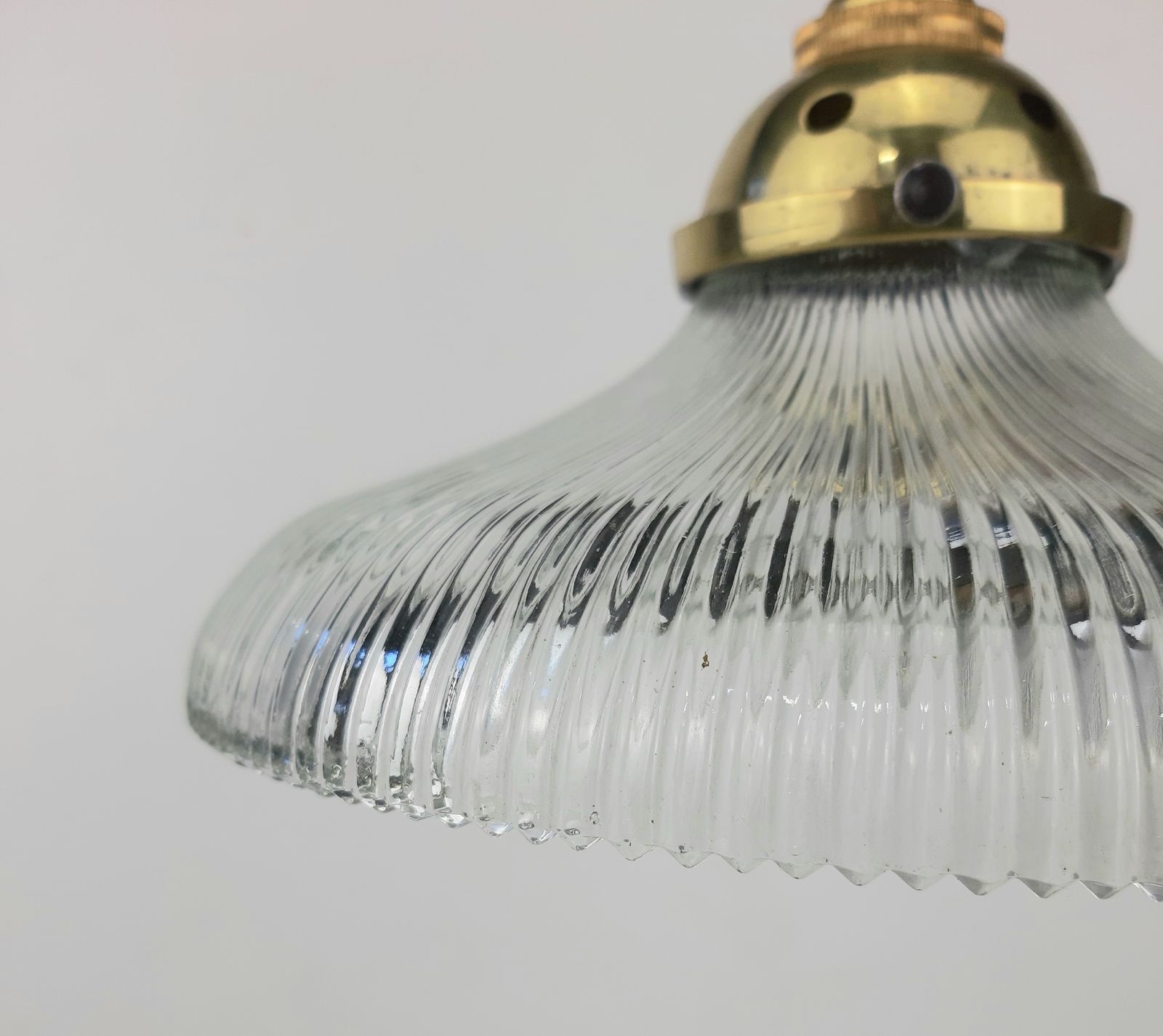 Industrial Holophane Dish Shaded Light (Not Wired) photo Lighting