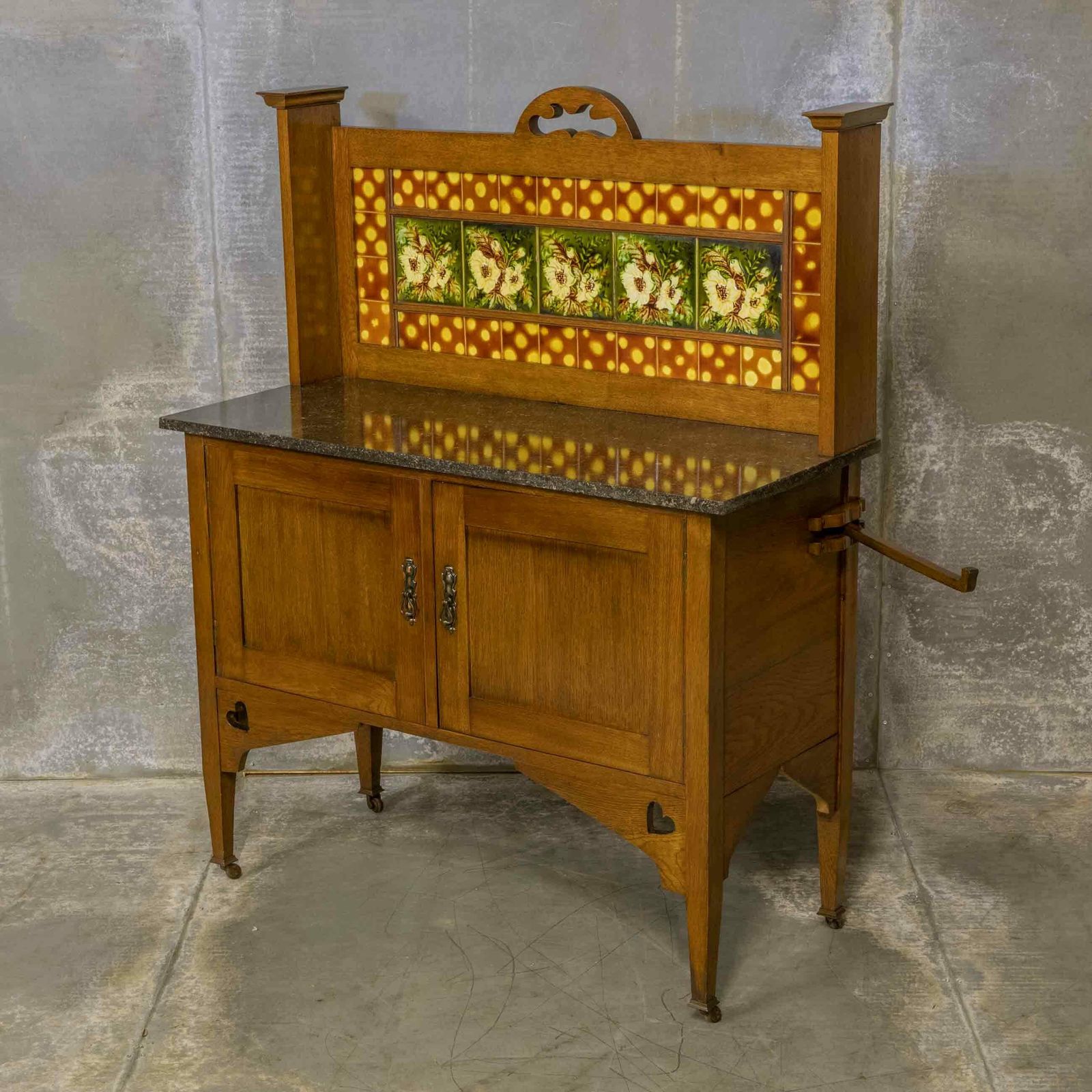 Art And Crafts Oak Washstand