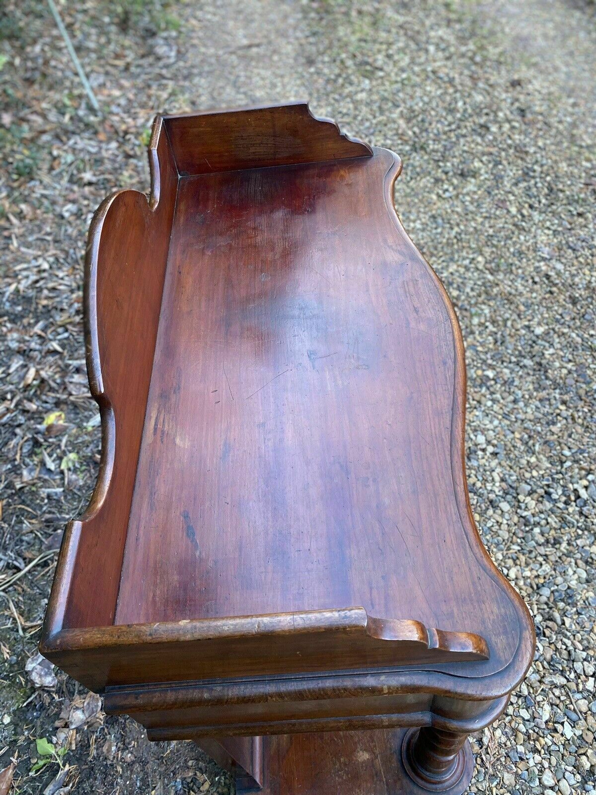 Antique Victorian Mahogany Washstand Potential Sink Unit Dressing Table Console photo 995.0
