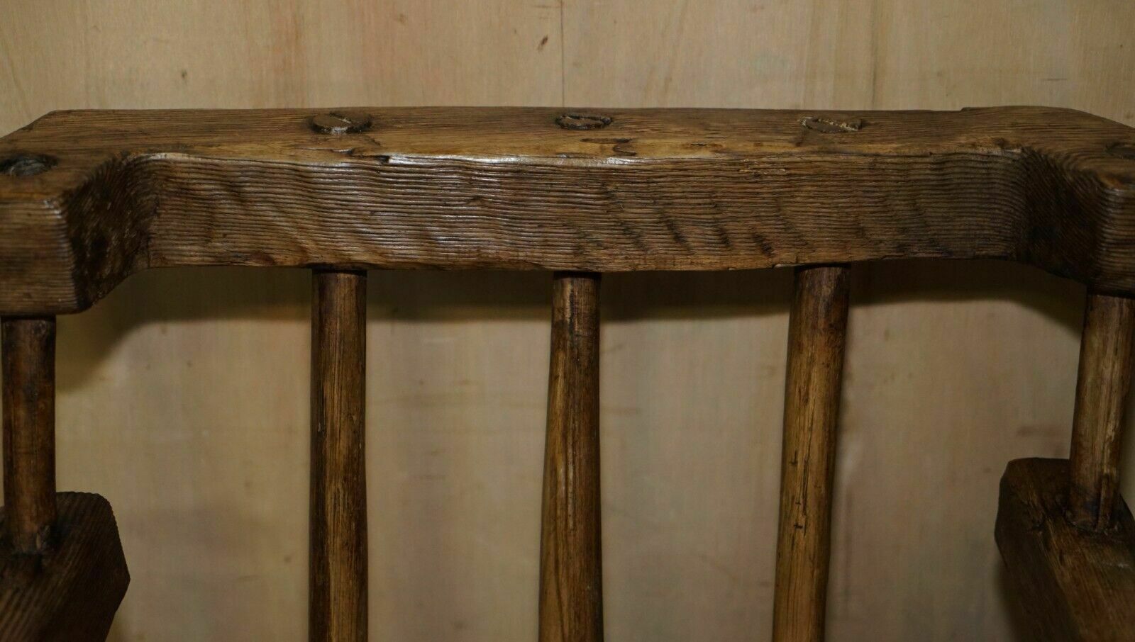 Rare & Primitive Circa 1820 Irish Famine Rocking Armchair Original Timber photo buy