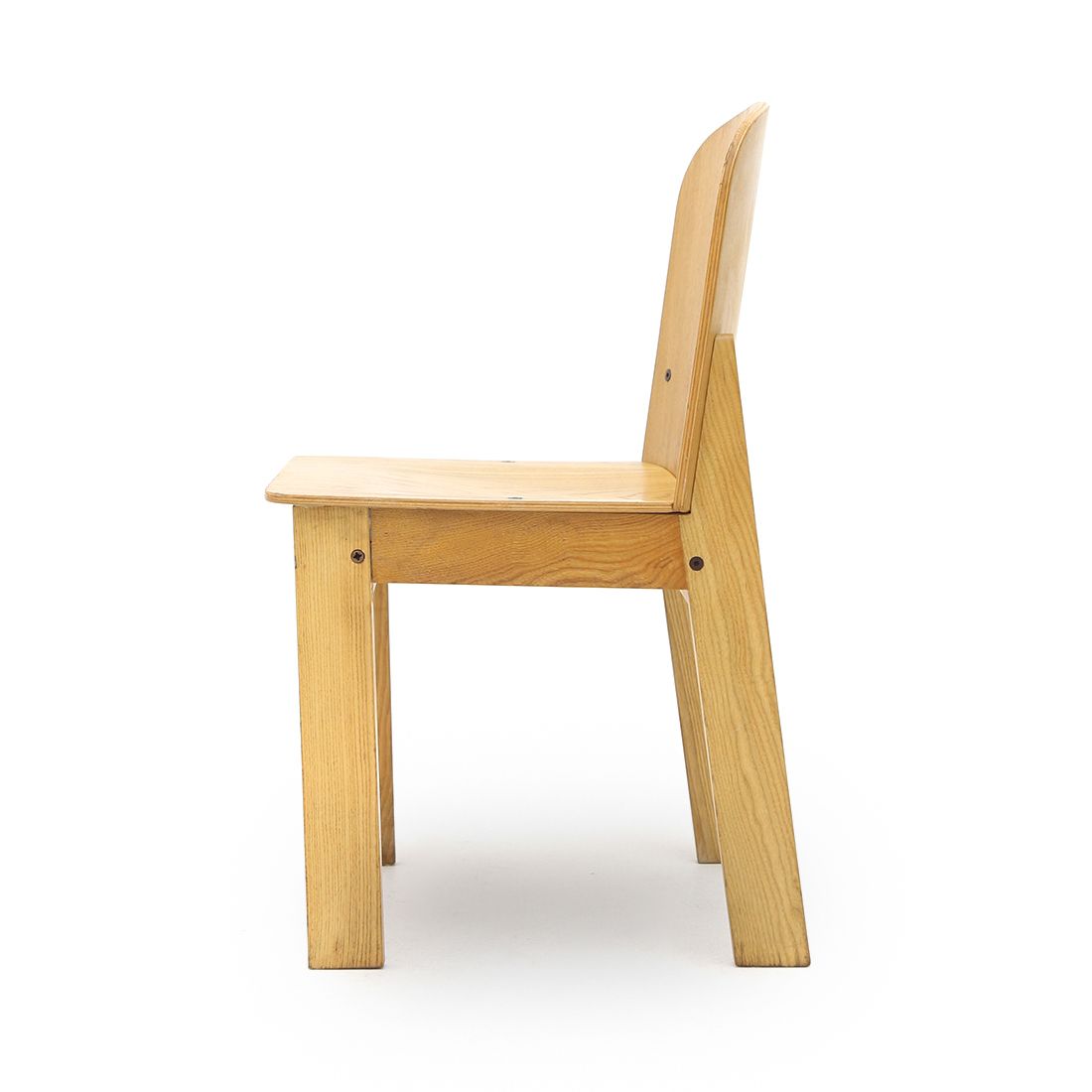 Wooden Chair By Luca Meda For Longoni, 70s photo vinterior