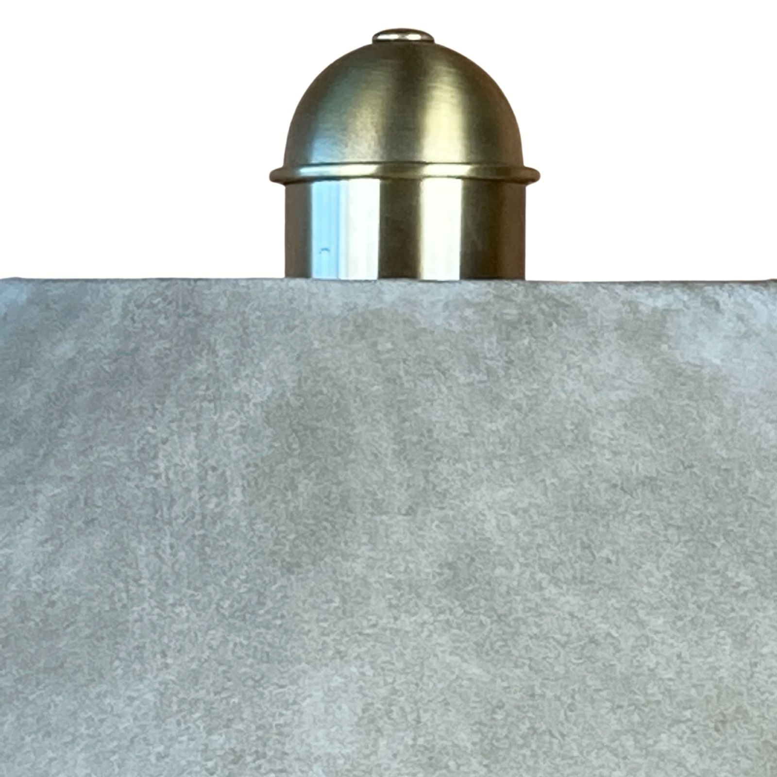 photo for sale Sea Grass Green Leather Suede And Brass Large Table Lamp, 1970s