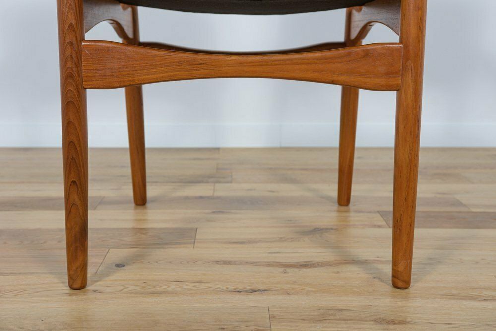 photo for sale Mid Century Danish Teak & Leather Armchair, 1960s