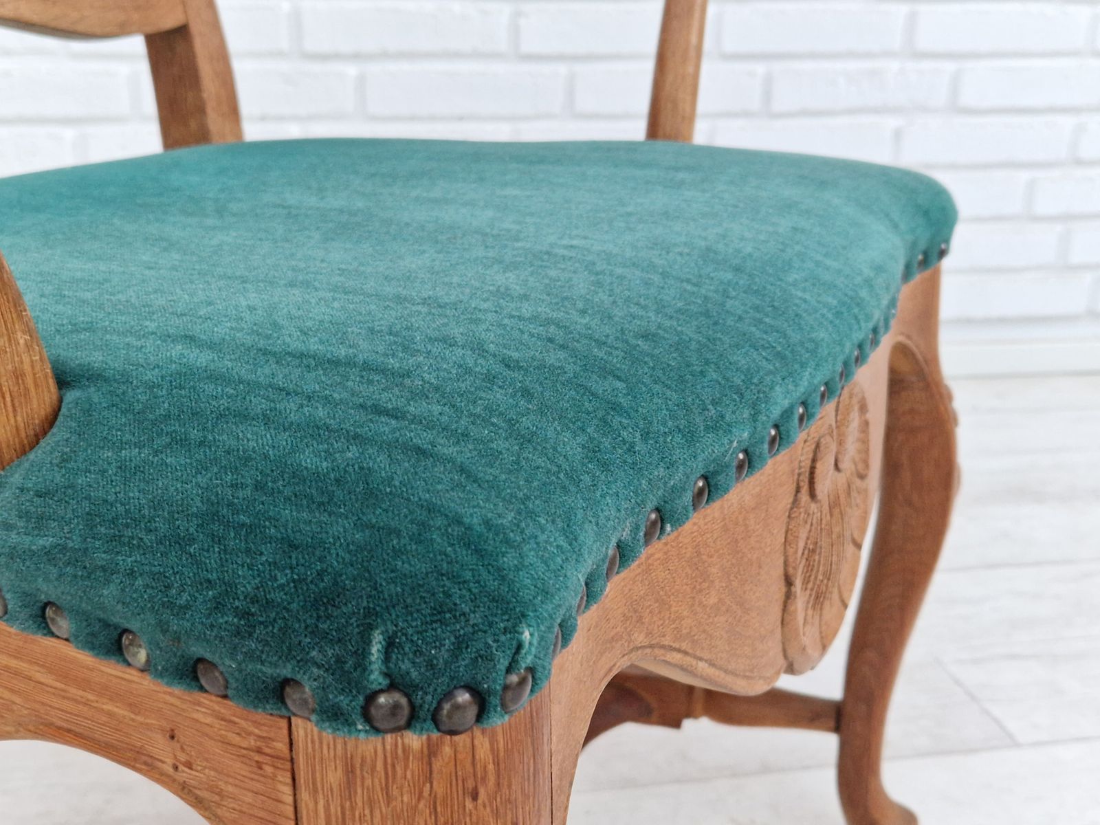 Furniture 1960s, Danish Design, Pair Of Armchairs, Oak Wood, Original Very Good Condition. photo