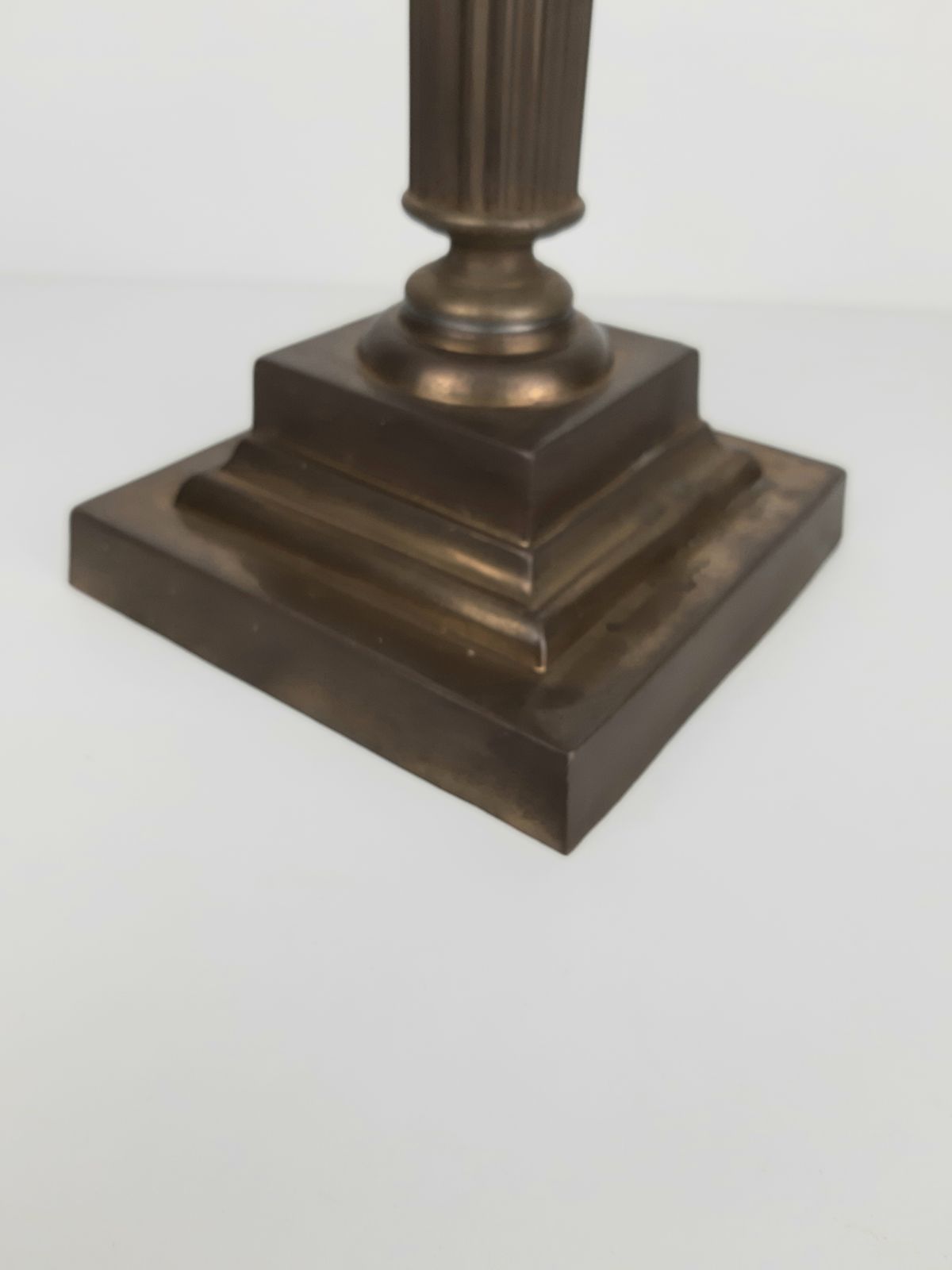 Edwardian Brass Corinthian Column Lamp Base (Not Wired) photo Lighting
