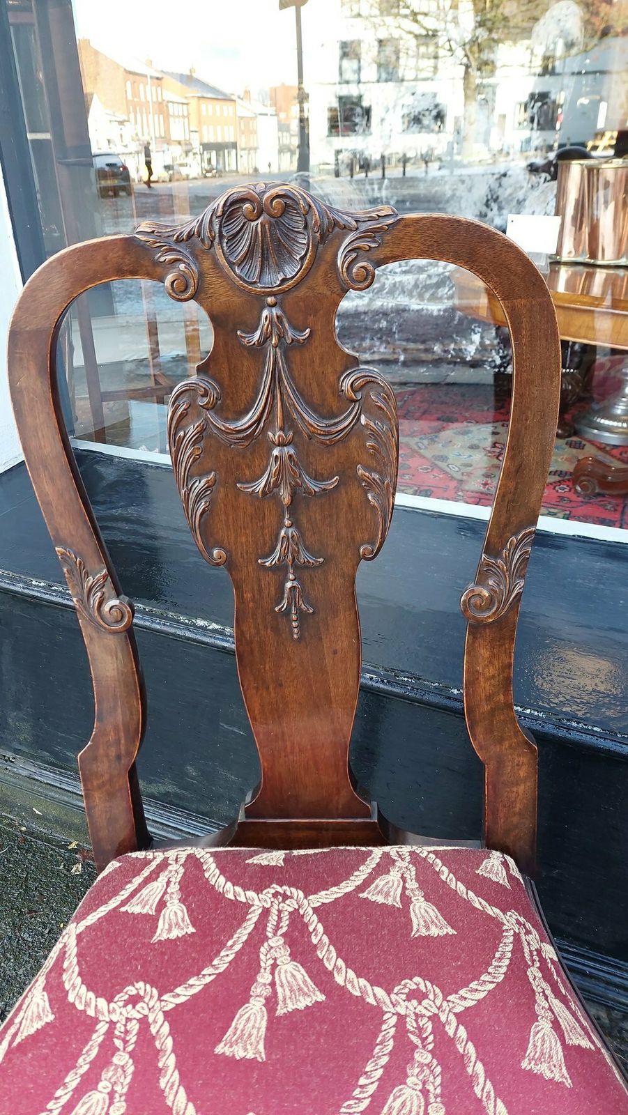 Pair Of Late 19thc Queen Anne Style Mahogany Chair photo 1250.0