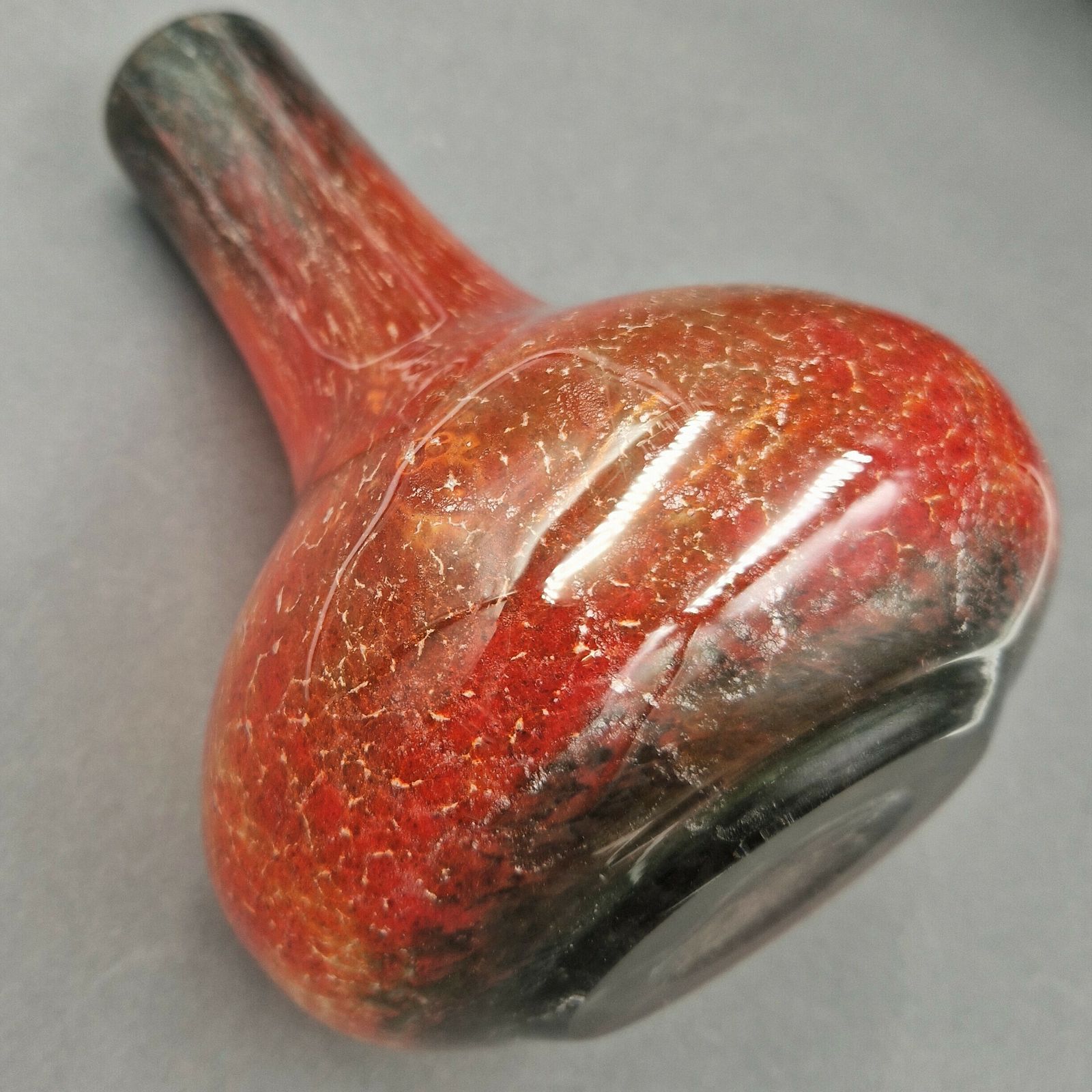 Mouth Blown Glass Vase From Wmf By Karl Wiedmann. 1940   1950 photo vinterior