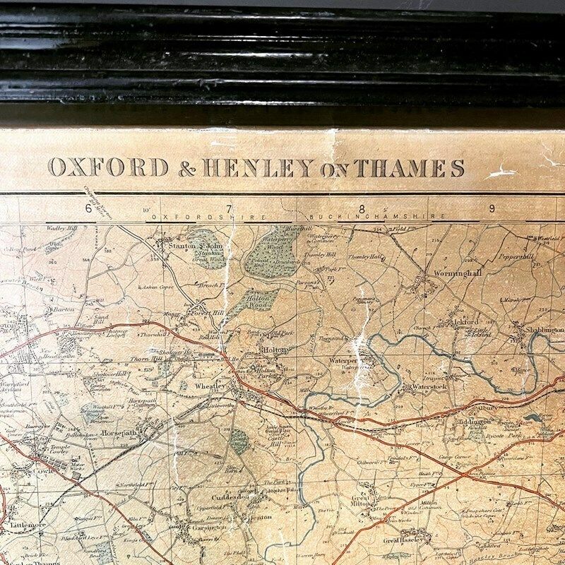 Large Ordnance Survey Map South East Of England Circa 1920 photo for sale