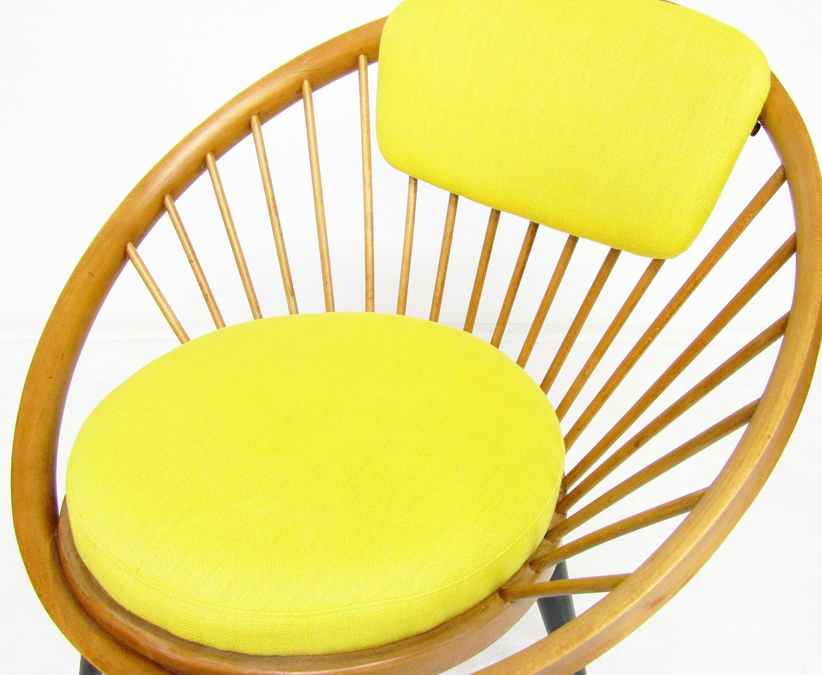 Three 1950s Swedish Circle Cocktail Side Chairs By Yngve Ekstrom   One Left photo buy