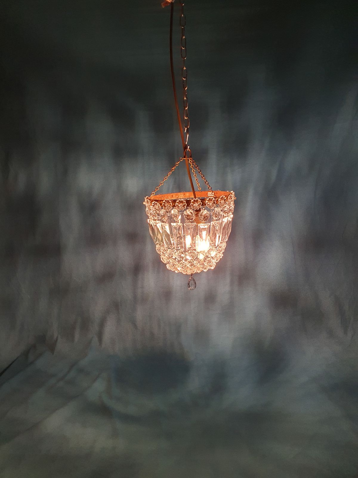 Early 20th Century Prison Bag Chandelier photo furniture