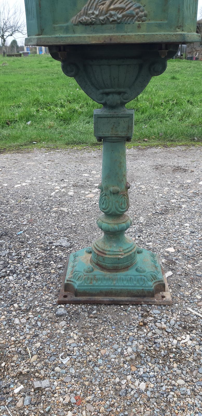 Victorian Cast Iron Mailbox, 1900s photo Home Decor