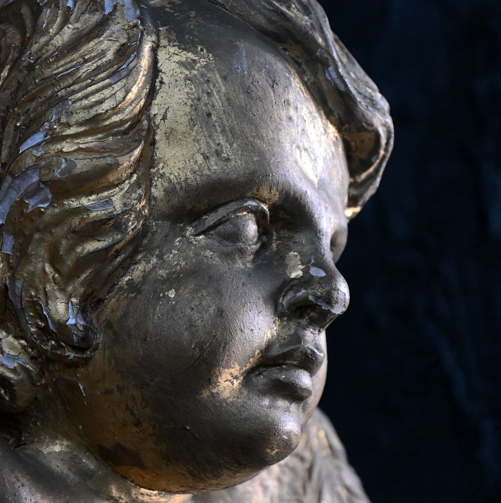 Gold Gilt Putti photo vintage