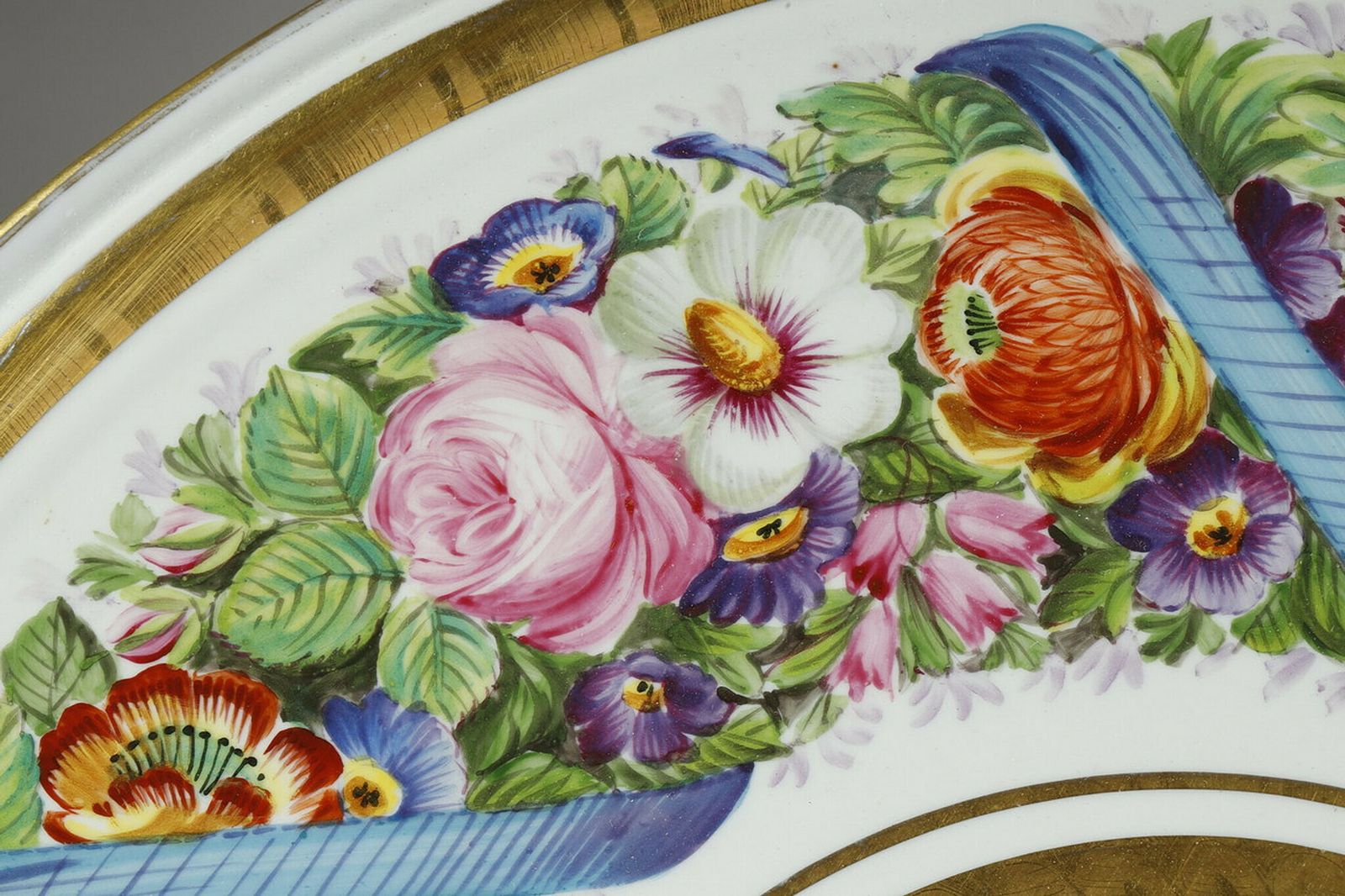 Porcelain Pedestal Table "Allegory Of Music", 19th Century photo buy