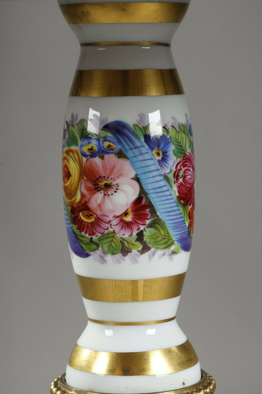 photo vinterior Porcelain Pedestal Table "Allegory Of Music", 19th Century