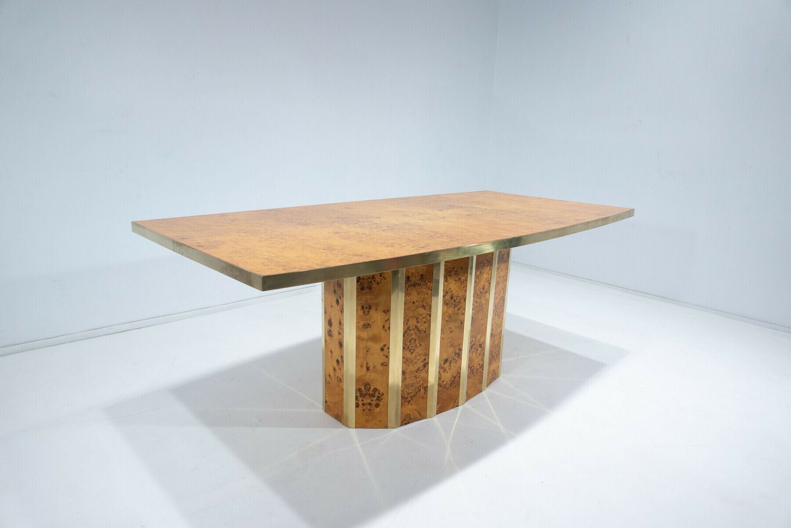 Mid Century Modern Dining Table In The Style Of Willy Rizzo photo for sale