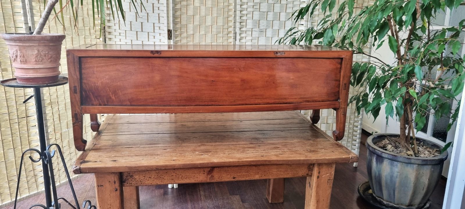 Mid Century Chinese Ming Dynasty Style Hardwood Low Cabinet photo buy