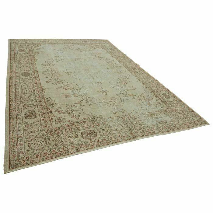 Handmade Beige 361 X 262 Cm Vintage Large Area Rug photo furniture