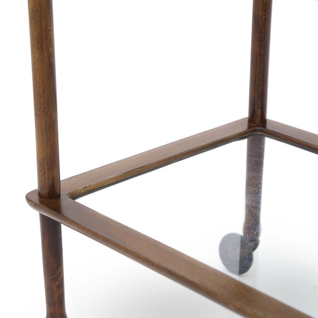 Wooden Cart With Glass Shelves, 1950s photo Furniture