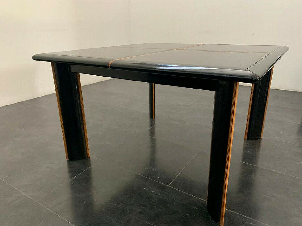 Wood And Glass Table By Pierre Cardin For Roche Bobois, 1970s photo vinterior
