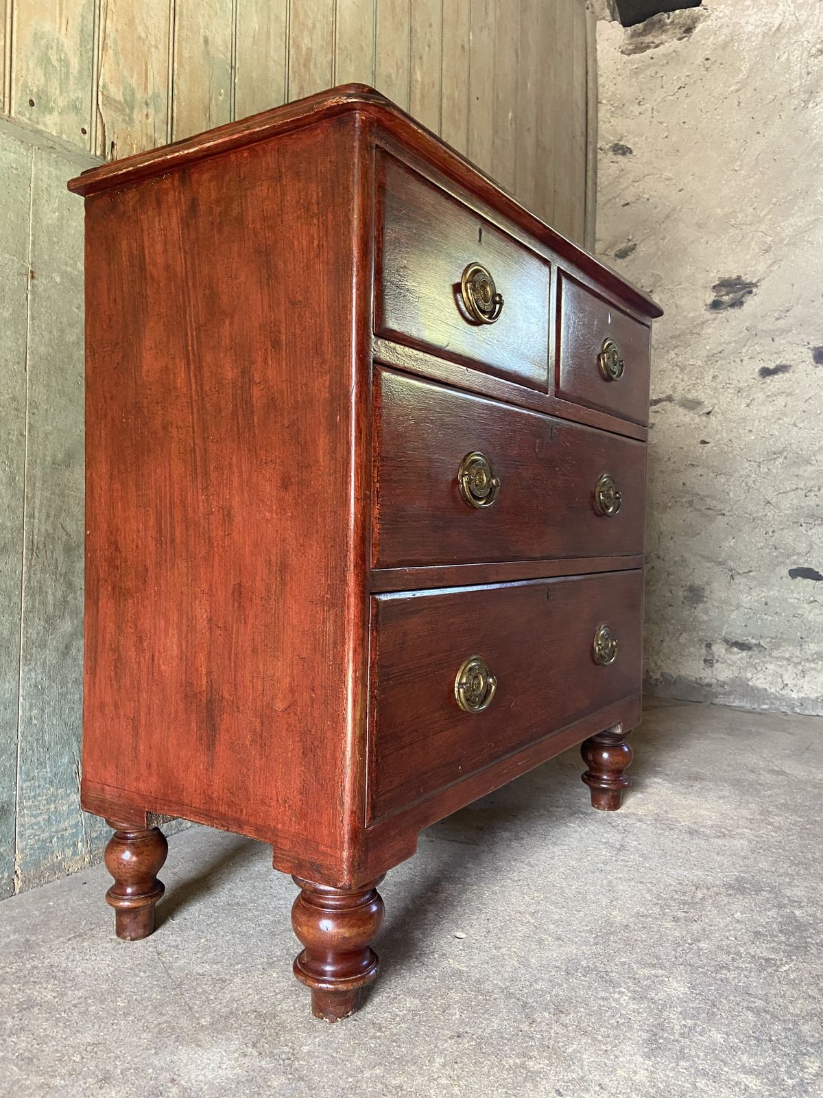George IV Painted Pine Chest Of Drawers photo 695.0