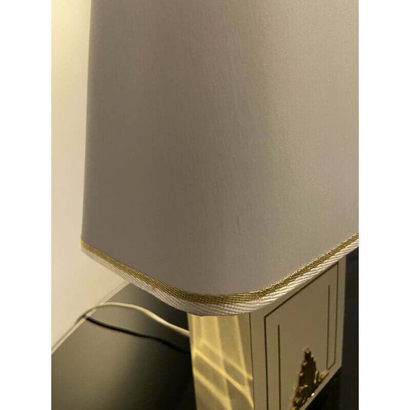 Vintage Hollywood Regency Table Lamp By Disderot France, 1970s photo vintage