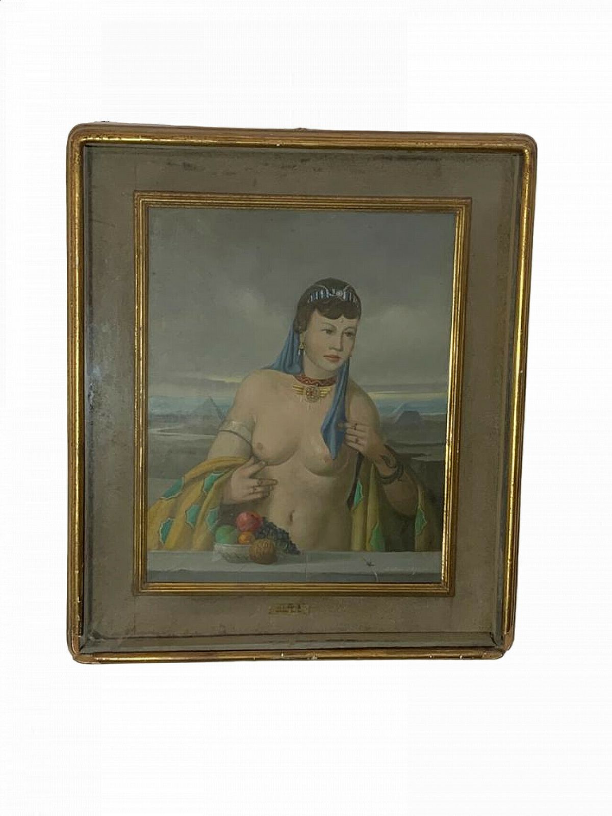 Adriano Gajoni, Cleopatra, Oil On Canvas, 1950s