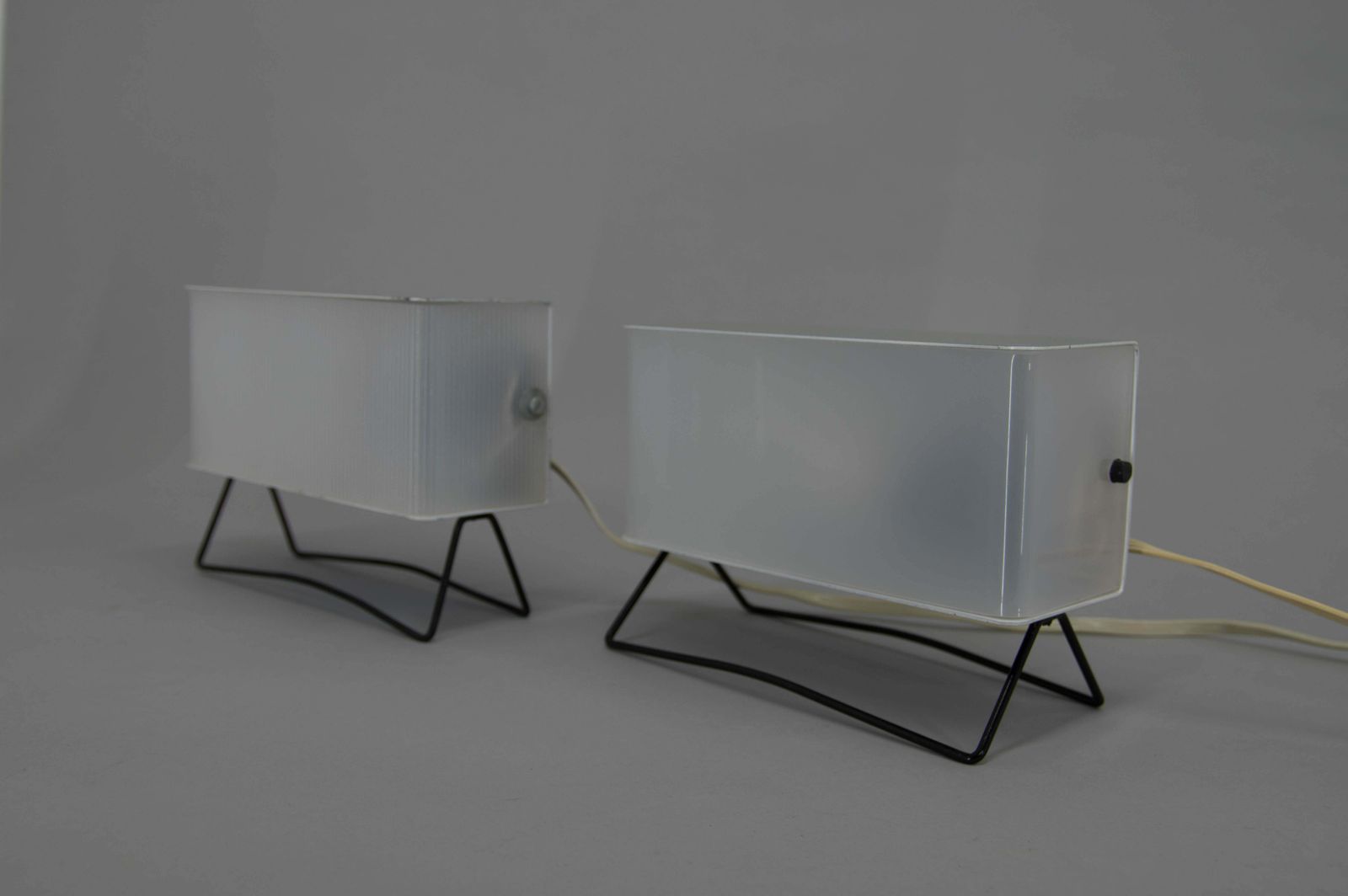 Set Of Two Table Lamps By Pokrok Zilina 1960s photo vintage