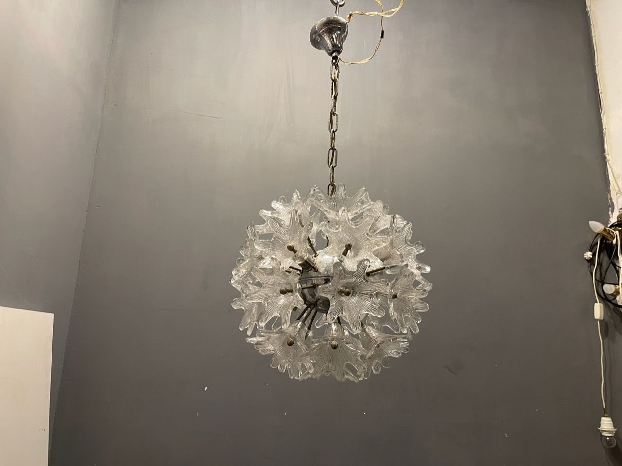 Esprit Murano Glass Flower Chandeliers Set Of 2 photo furniture