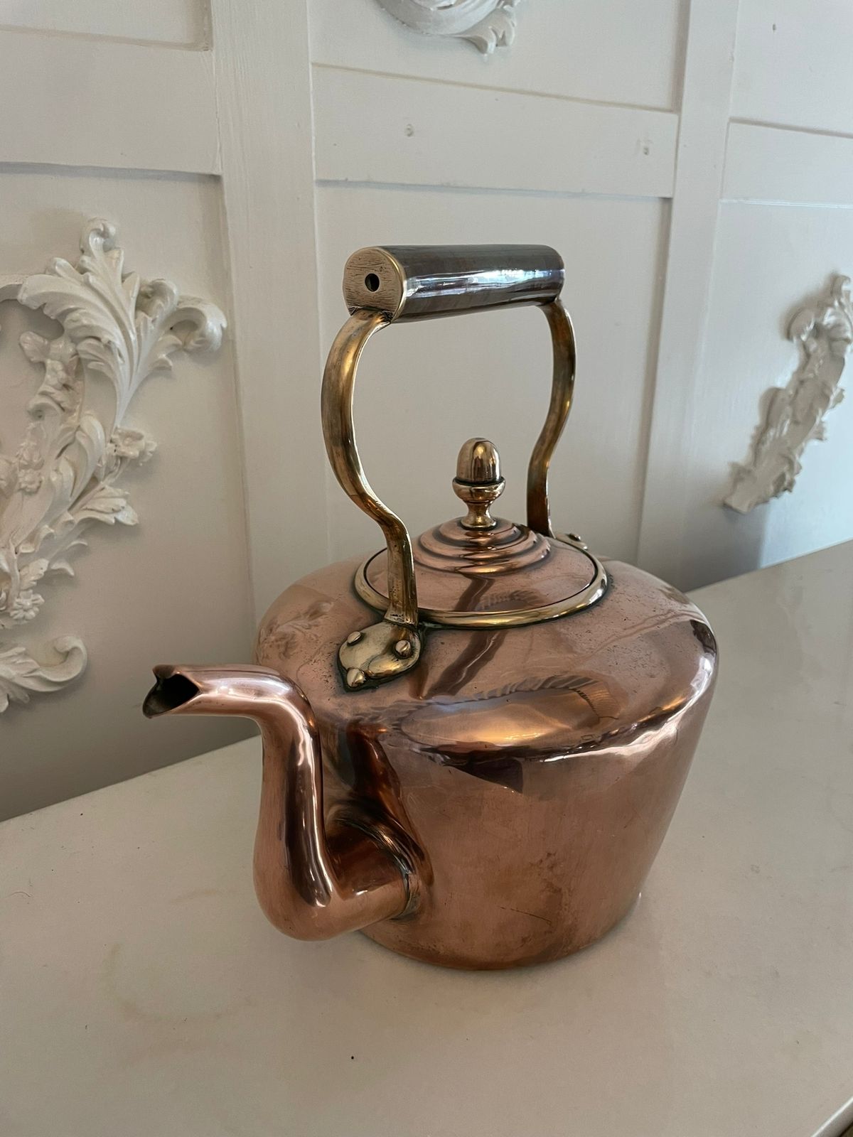 Antique George III Quality Copper Kettle photo for sale