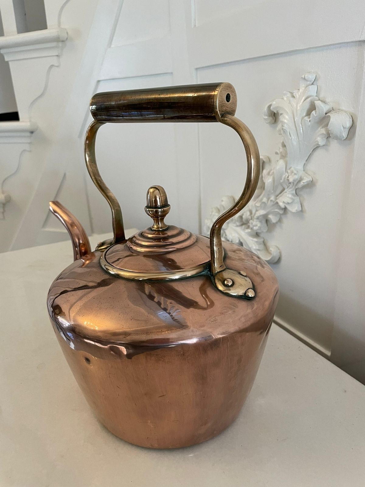 Antique George III Quality Copper Kettle photo Home Decor