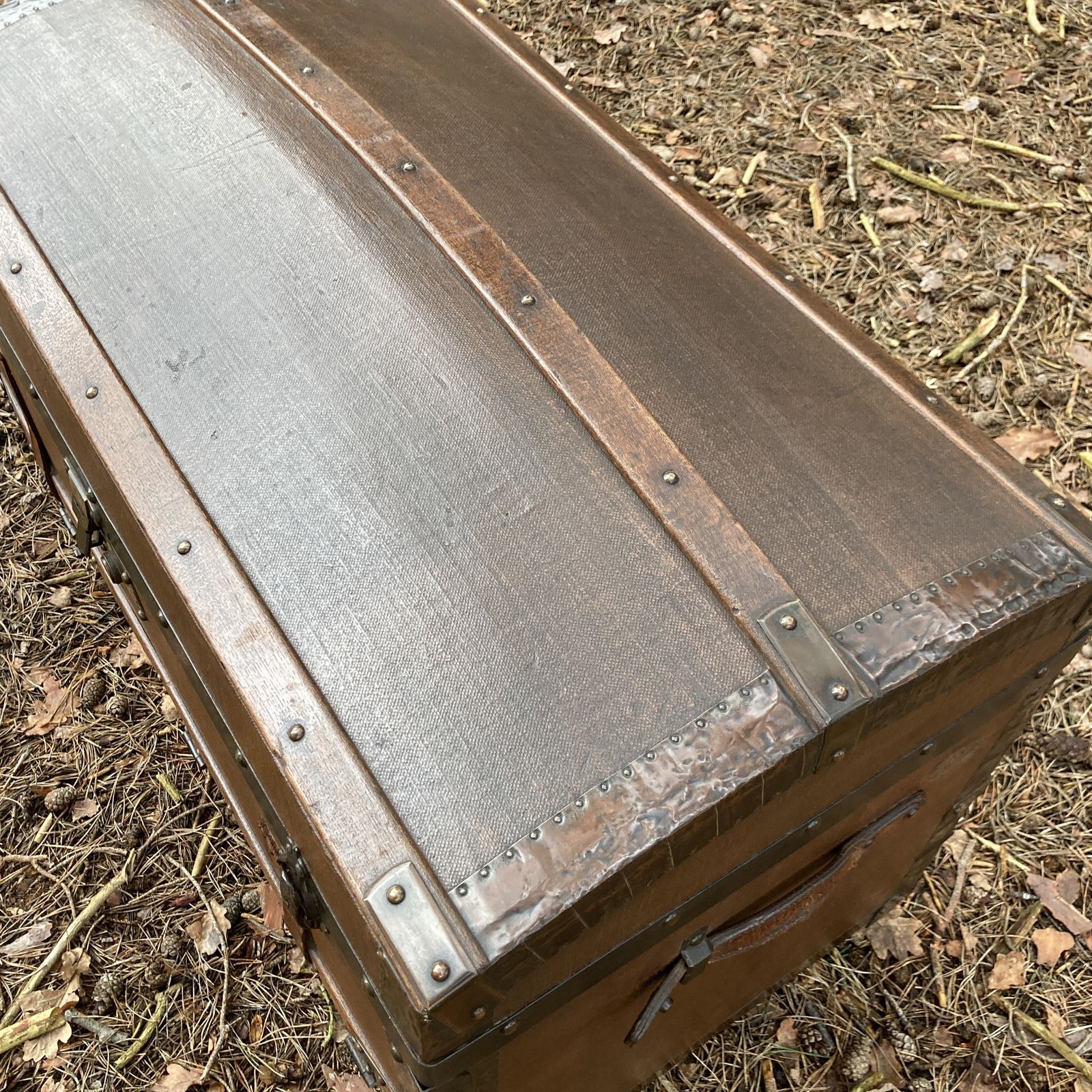 photo furniture Vintage Steamer / Cabin Trunk, Circa 1880