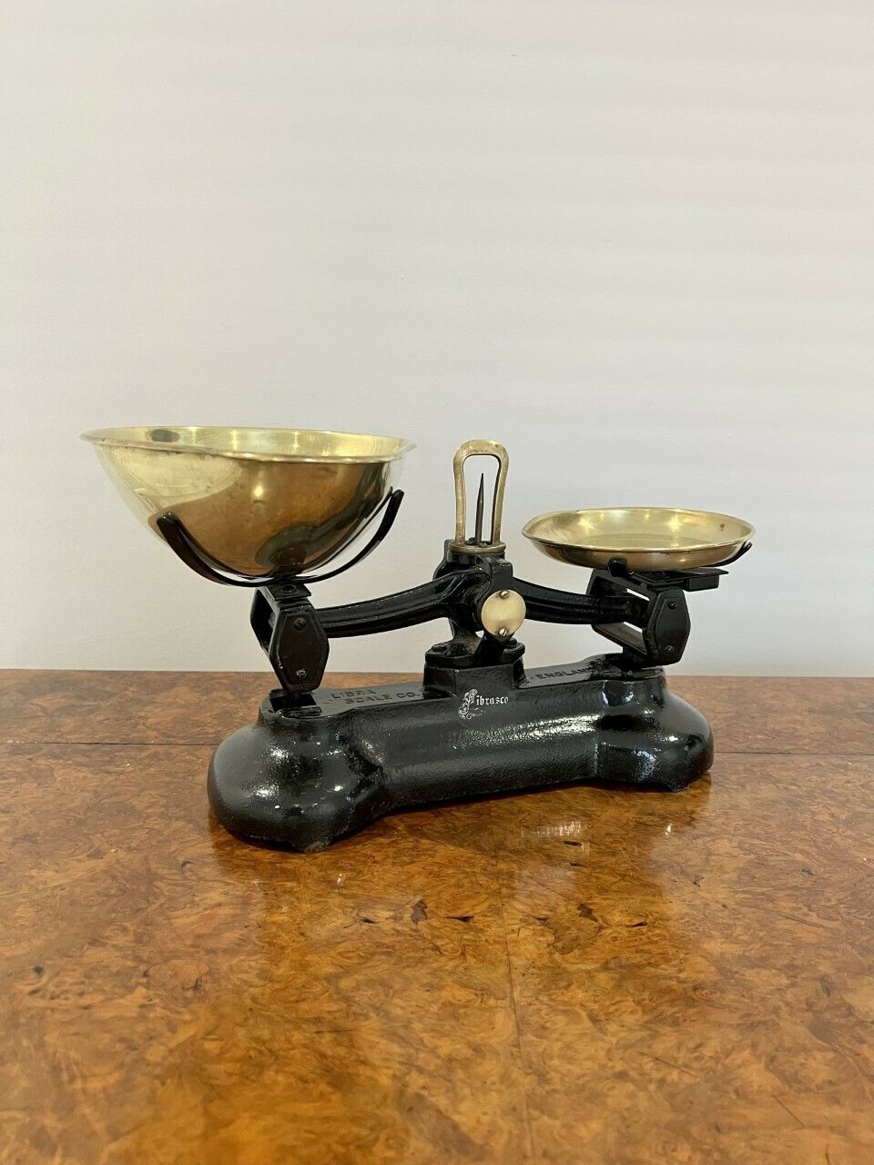 Set Of Brass And Iron Antique Kitchen Scales photo 375.0