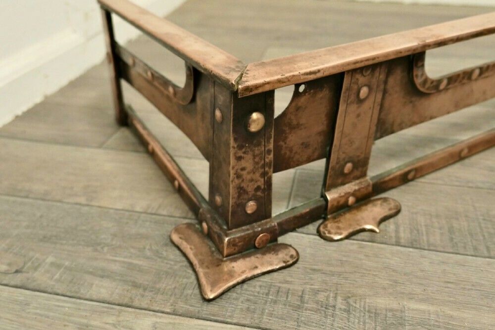 19th Century Arts And Crafts Brutalist Copper Fender photo for sale