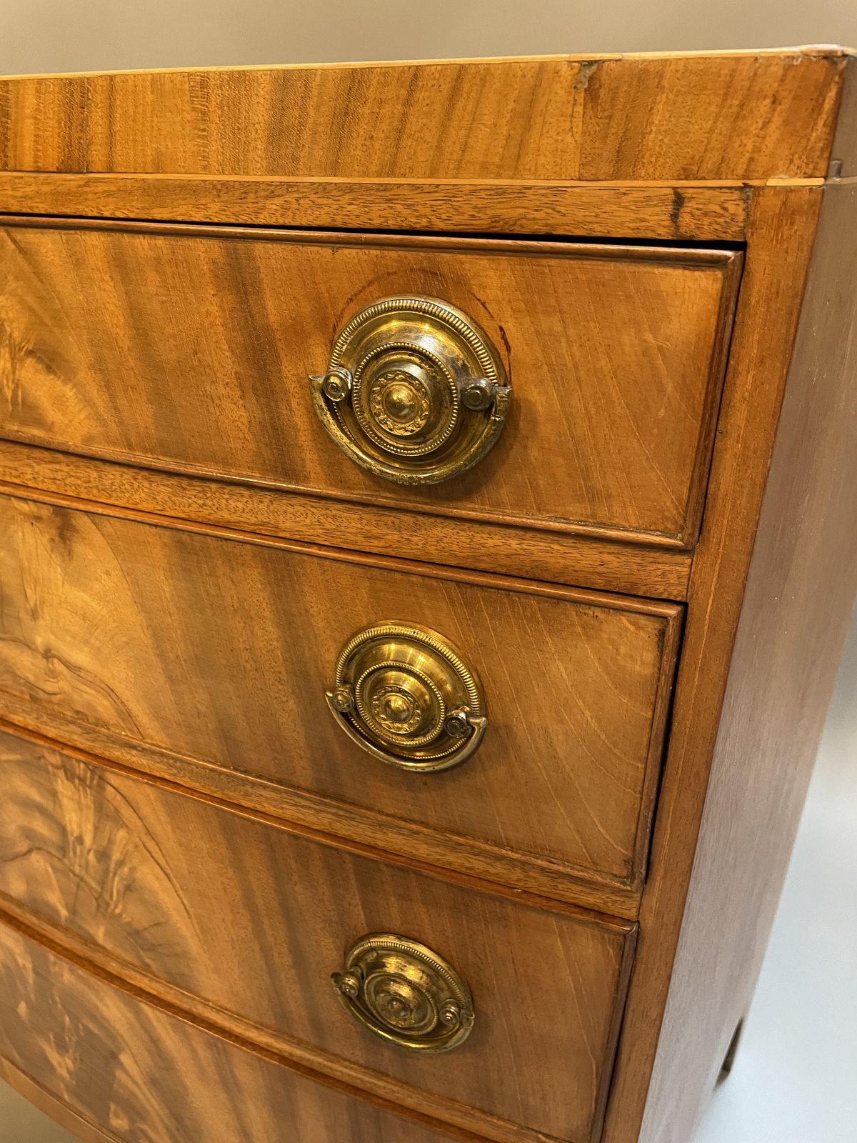 Regency Bow Front Chest Of Drawers photo buy
