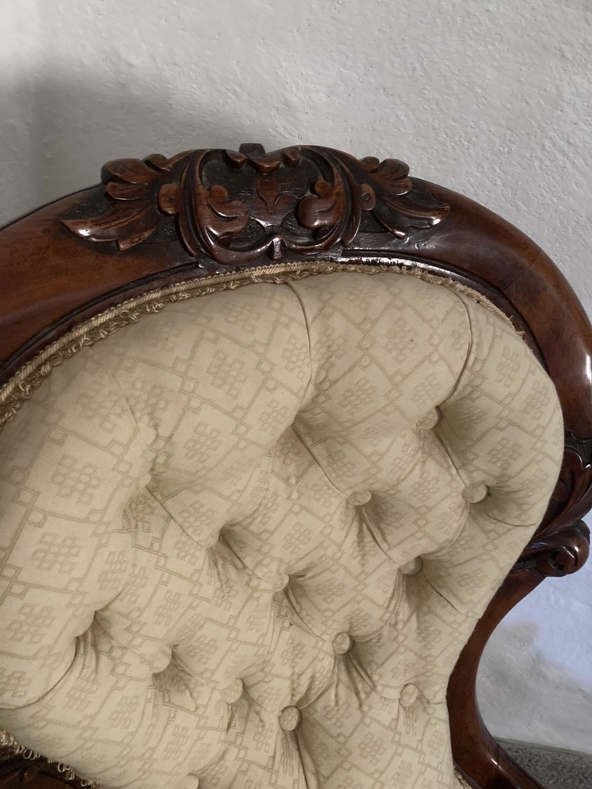 Victorian Buttoned Back Nursing Chair photo 175.0
