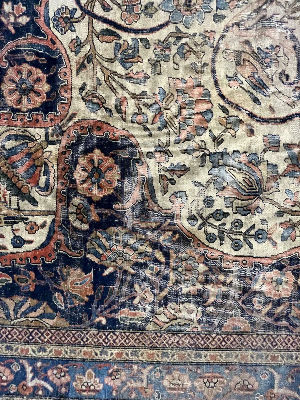 Antique Rug Traditional Carpet Large Wool Living Room Rug photo for sale