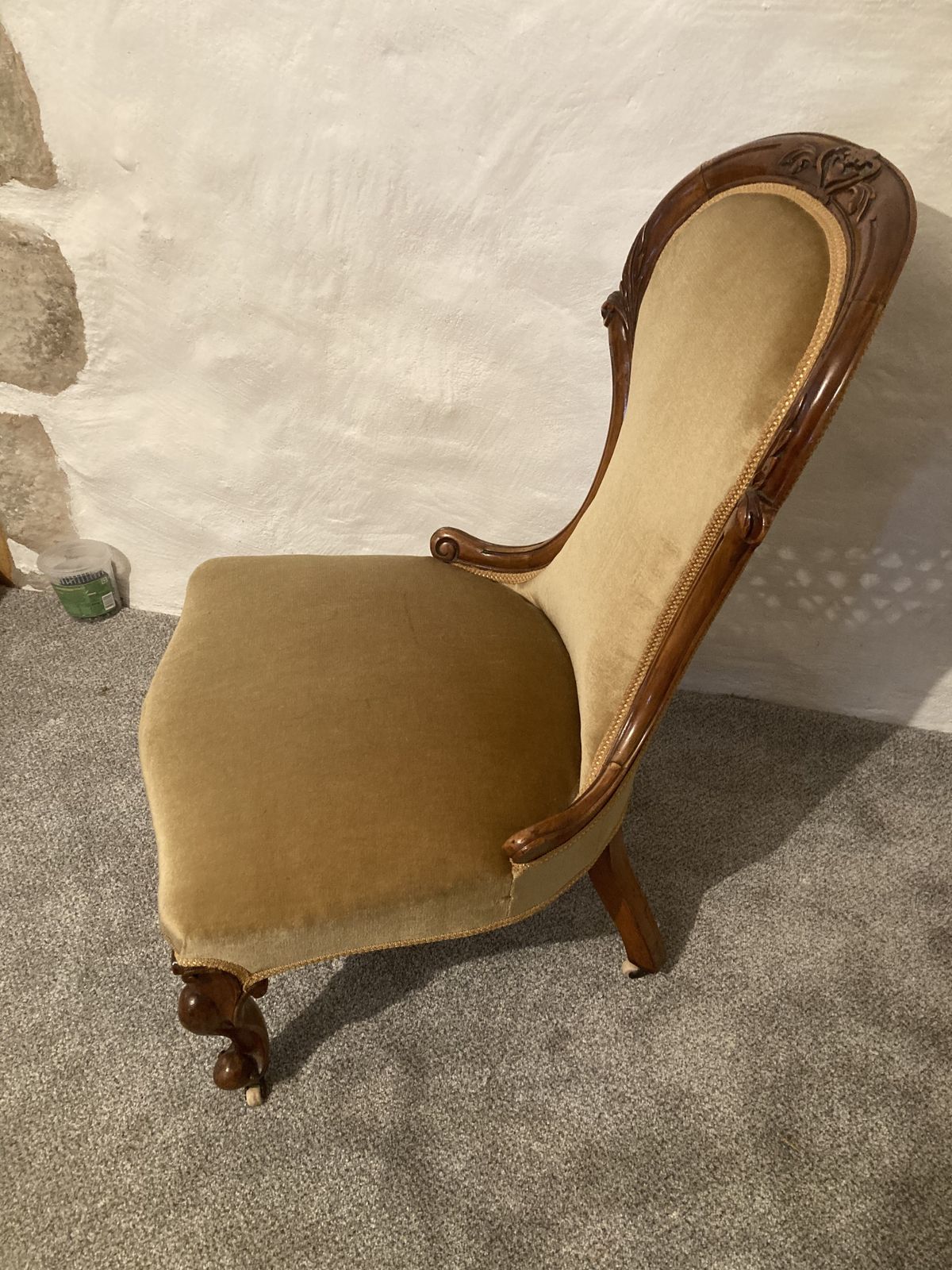 Victorian Nursing Chair With Pot Castors photo buy
