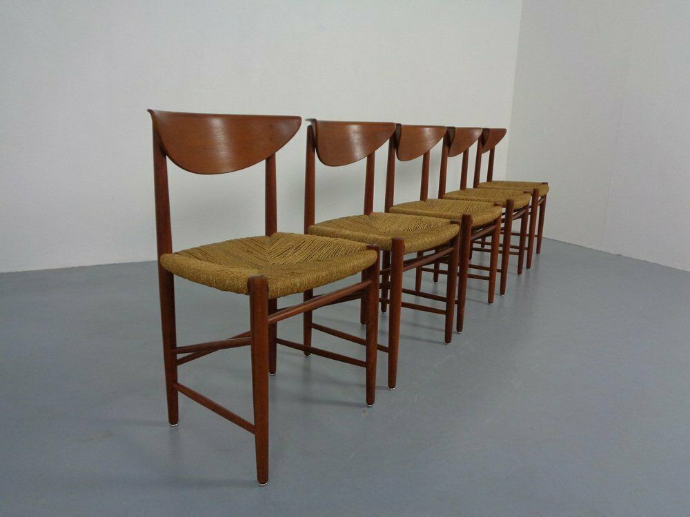 Modell 316 Dining Chairs By Peter Hvidt & Orla Mølgaard Nielsen For Søborg Furniture, 1950s, Set Of 5 photo 4218.0