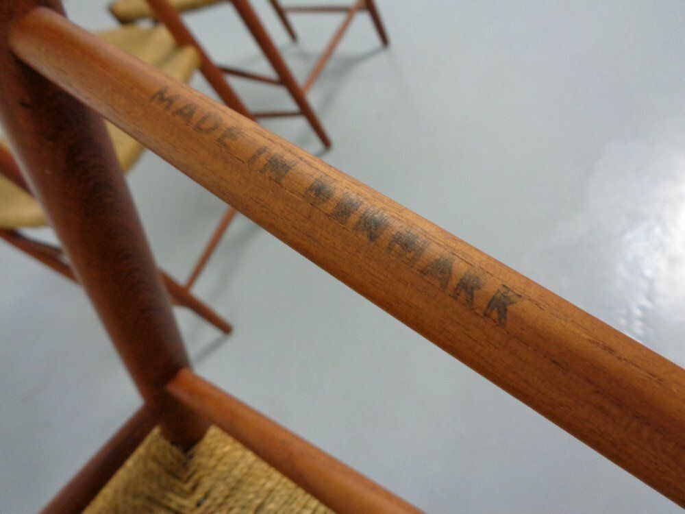 photo vintage Modell 316 Dining Chairs By Peter Hvidt & Orla Mølgaard Nielsen For Søborg Furniture, 1950s, Set Of 5