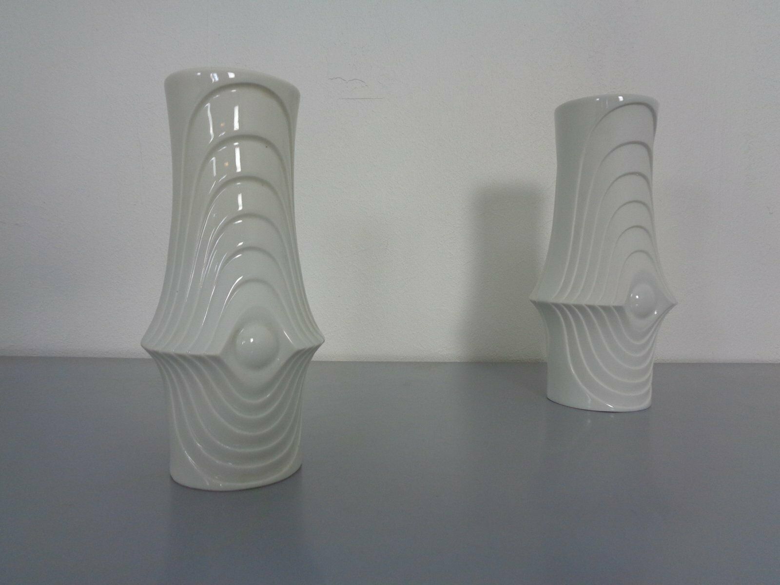Space Age Op Art Vases From Royal Kpm, 1960s, Set Of 2
