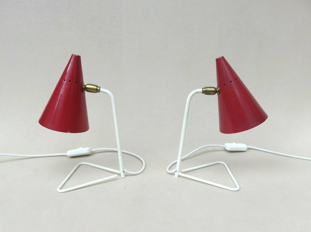 Small Italian Table Lights By Guiseppe Ostuni For Oluce 1950s Set Of 2 photo for sale