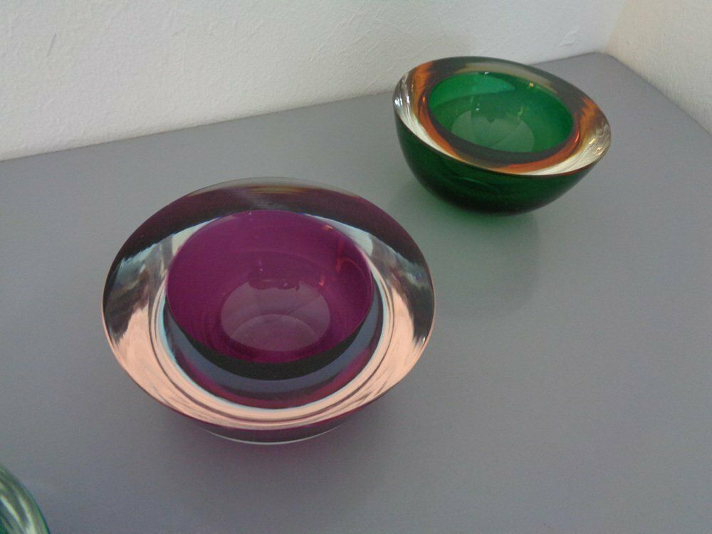 Sommerso Murano Glass Bowls By Flavio Poli, 1960s, Set Of 4 photo 703.0