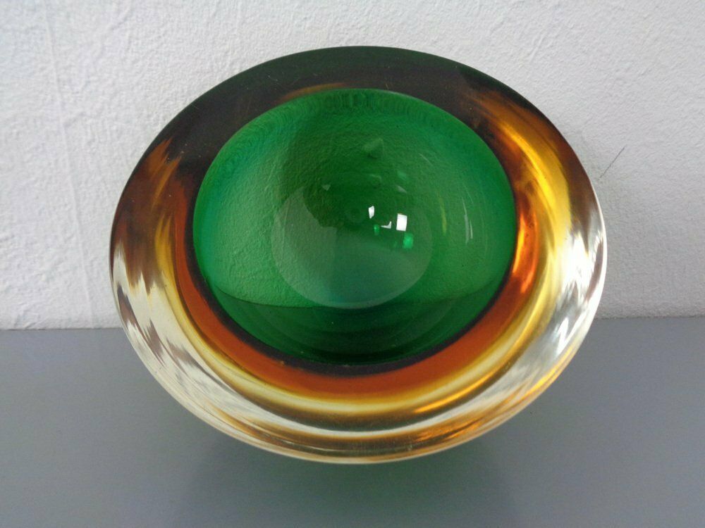 photo for sale Sommerso Murano Glass Bowls By Flavio Poli, 1960s, Set Of 4