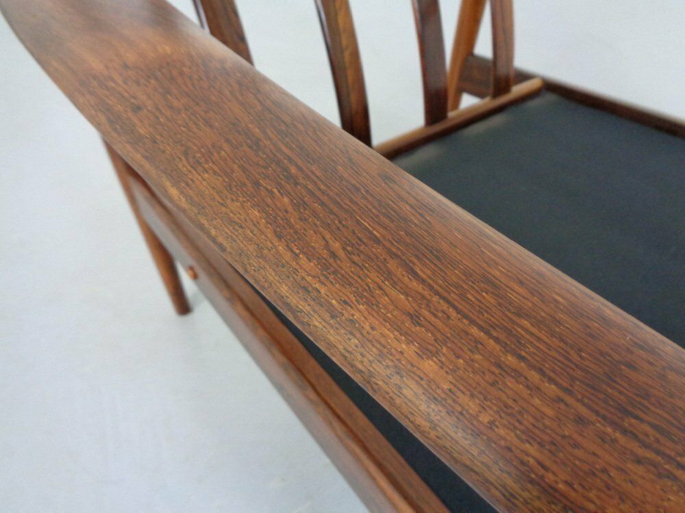 2505.0 Danish Model 56 Armchair In Rosewood By Grete Jalk For Poul Jeppesen, 1960s photo