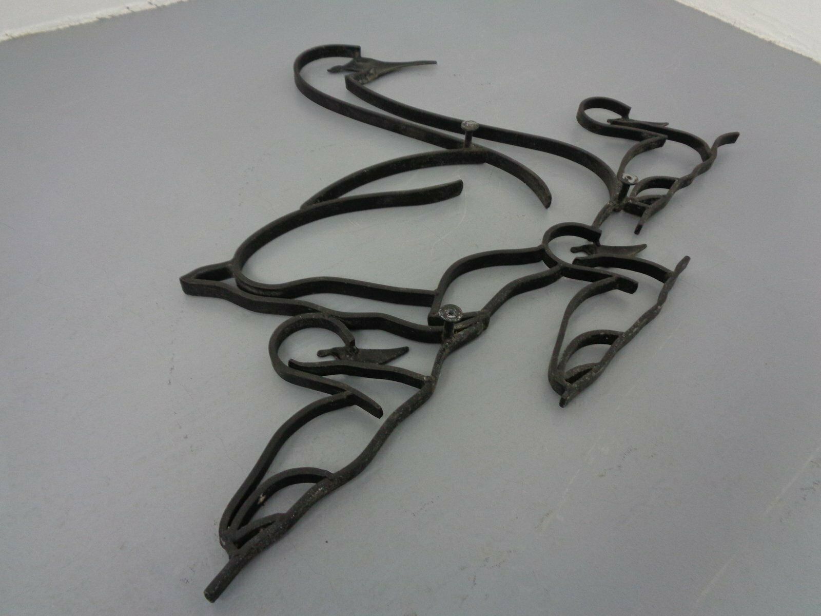 photo for sale Large Cast Iron Swan Family, Germany, 1960s